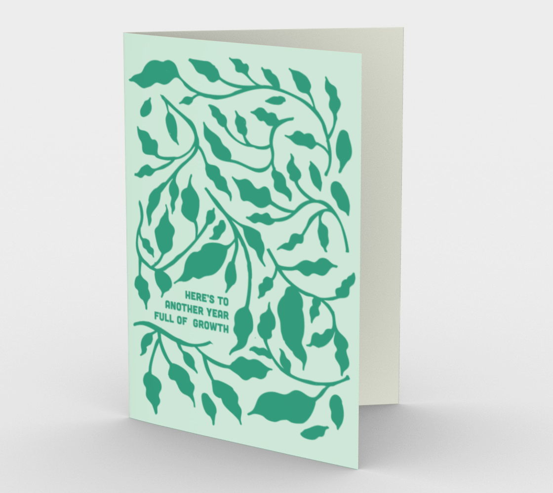 Another Year Full of Growth Stationery Card
