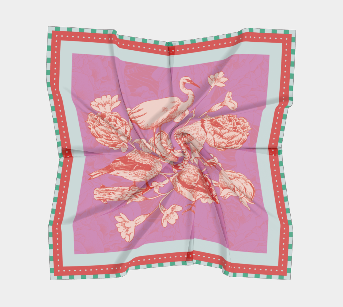 Botanical Square Scarf