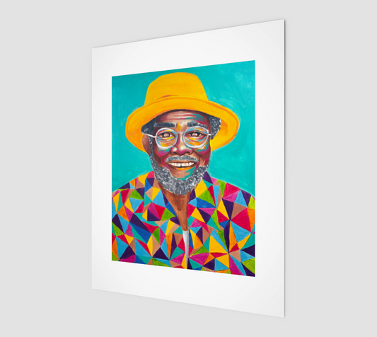 Portrait of an Elderly Man Art Print