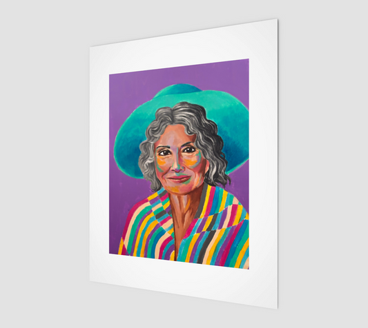 Portrait of an Elderly Woman Art Print