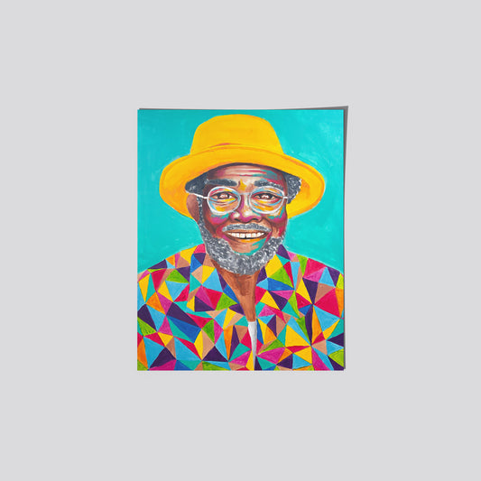 Portrait of an Elderly Man Art Print
