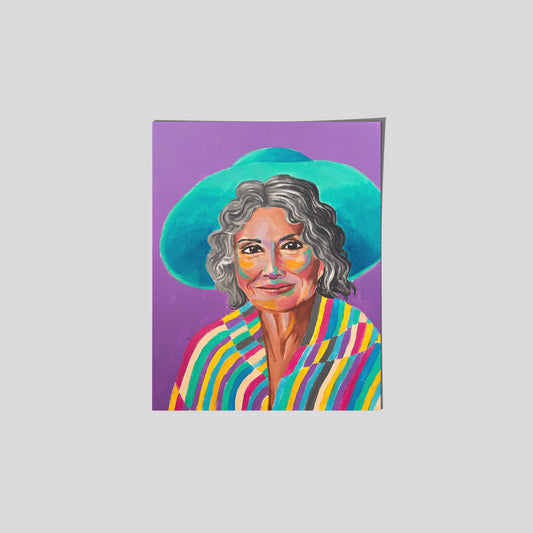 Portrait of an Elderly Woman Art Print
