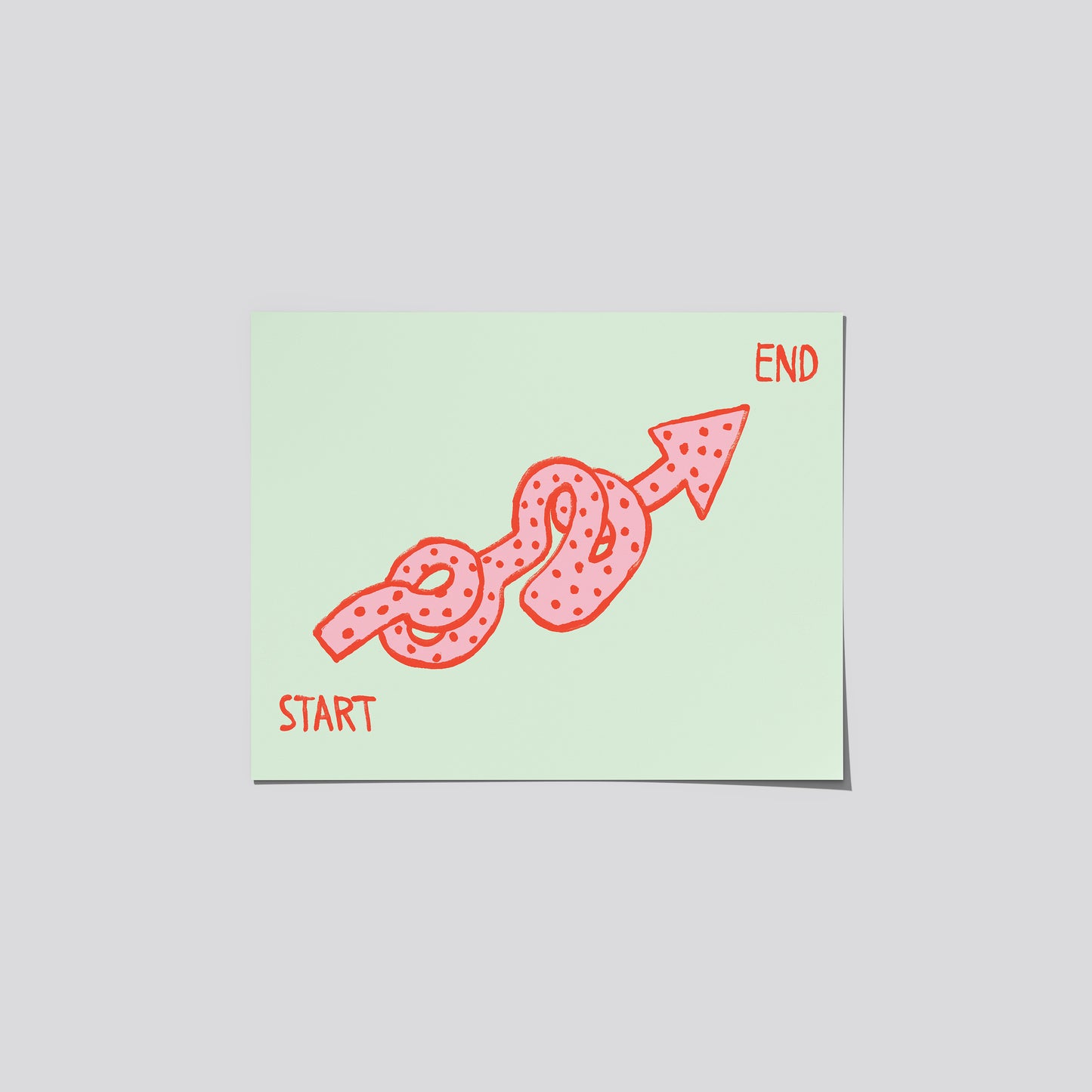 Progress Is Not Linear Art Print