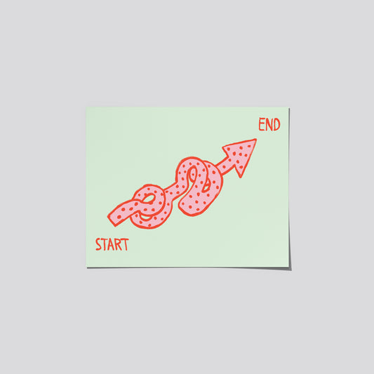 Progress Is Not Linear Art Print