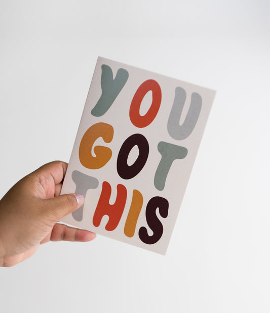 You Got This Stationery Card