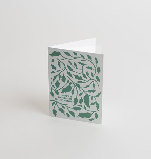 Another Year Full of Growth Stationery Card