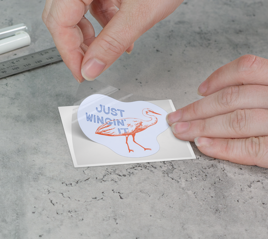 Just Wingin' It Bird Sticker