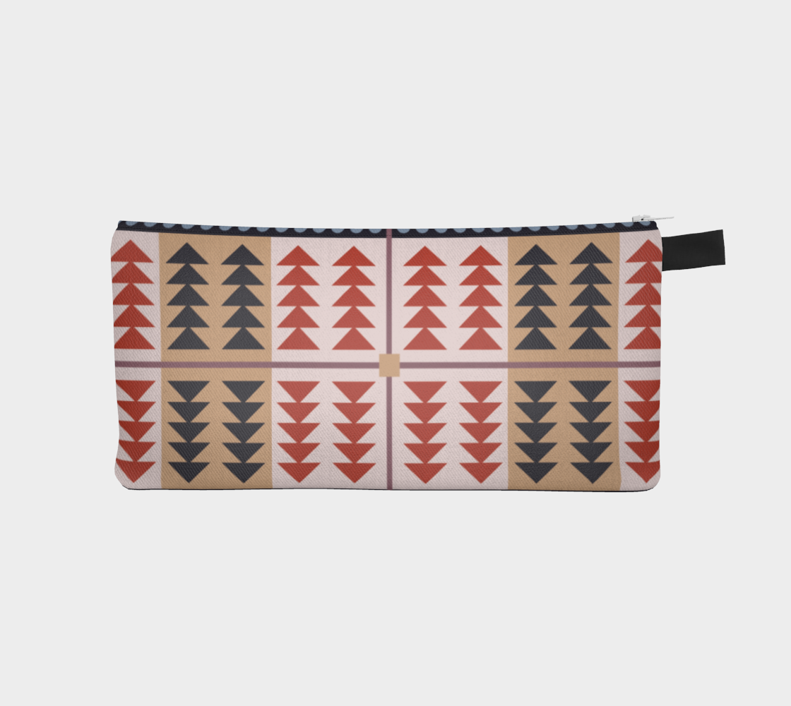 Whimsical Triangles Pencil Case
