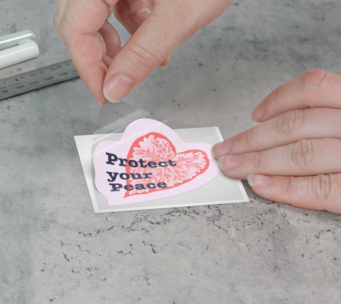 Protect your Peace | Leaf Permanent Sticker