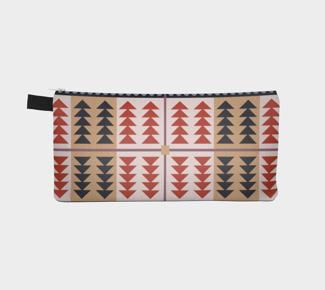 Whimsical Triangles Pencil Case